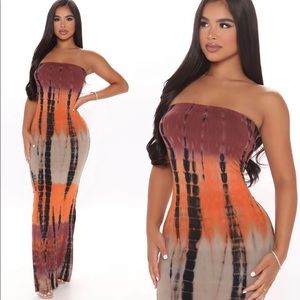 COPY - Fashion Nova Tie Dye Maxi Dress